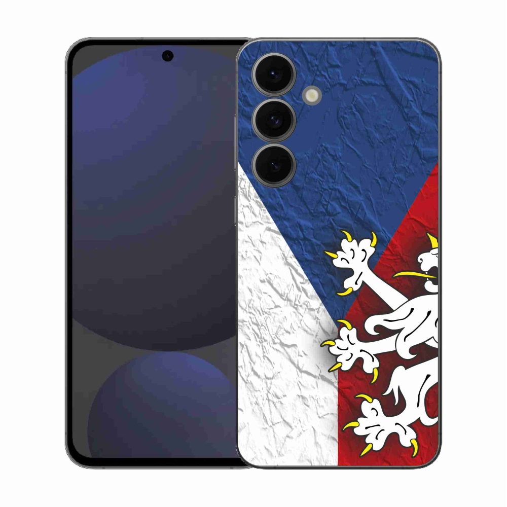 Gélový kryt mmCase na Samsung Galaxy S25 FE - slovenská vlajka 1