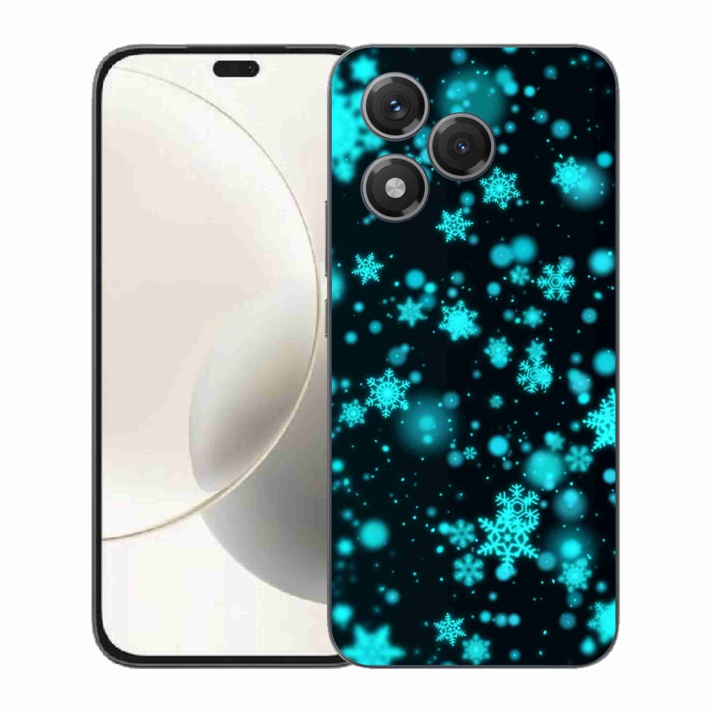 Gélový kryt mmCase na Honor 400 Lite - snehové vločky 1