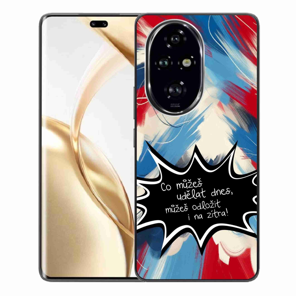Gélový kryt mmCase na Honor 200 Pro 5G - vtipný text 9 čierne pozadie