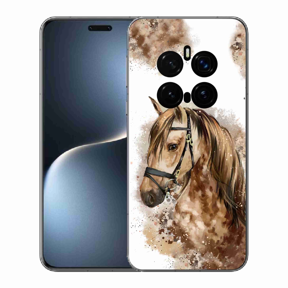 Gélový kryt mmCase na Honor Magic 7 Pro 5G - hnedý kreslený kôň