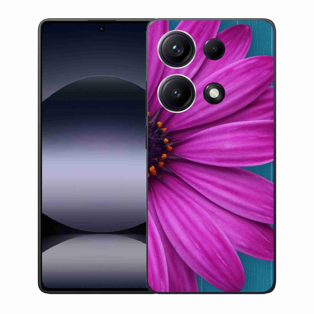 Gélový kryt mmCase na Xiaomi Redmi Note 14S - fialová margaréta