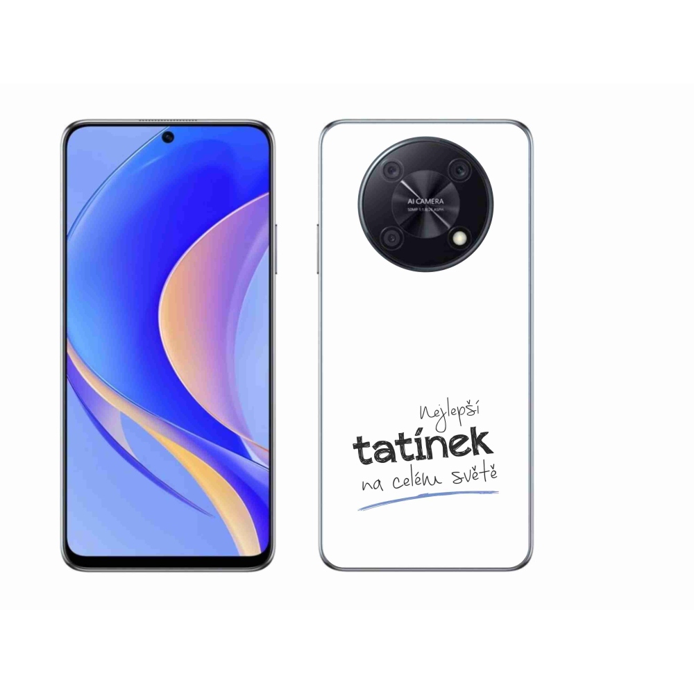 Gélový kryt mmCase na Huawei Nova Y90 - najlepší otecko 4 biele pozadie