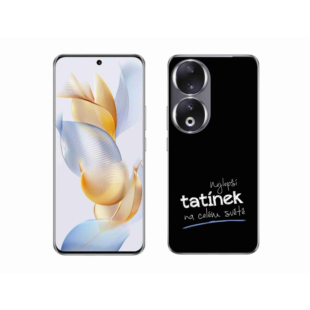 Gélový kryt mmCase na Honor 90 - najlepší otecko 4 čierne pozadie