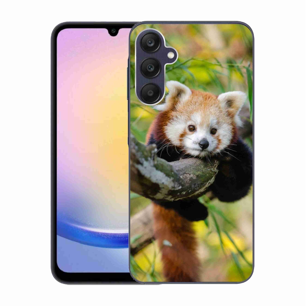 Gélový kryt mmCase na Samsung Galaxy A25 5G - panda červená