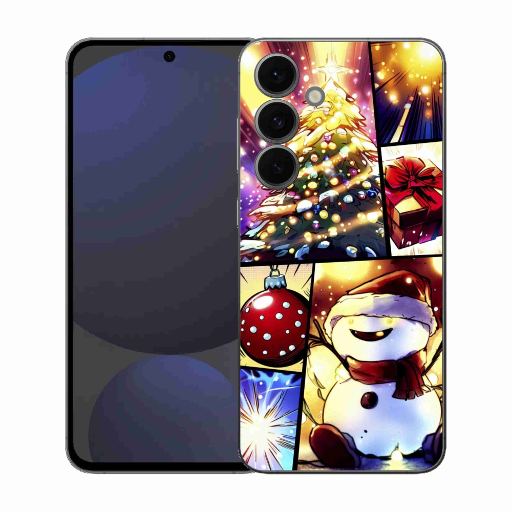 Gélový kryt mmCase na Samsung Galaxy S25 FE - vianočné motívy 1