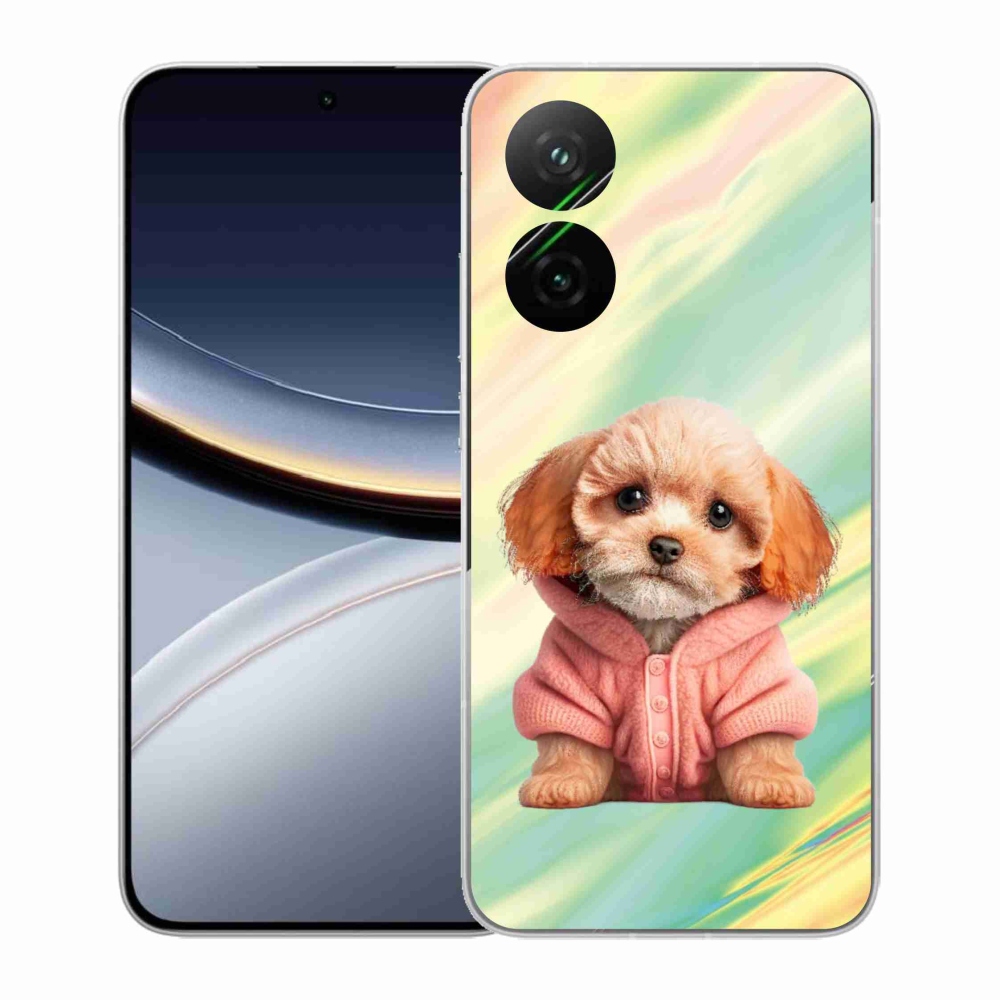 Gélový kryt mmCase na Xiaomi Poco F7 5G - šteňa vo svetri