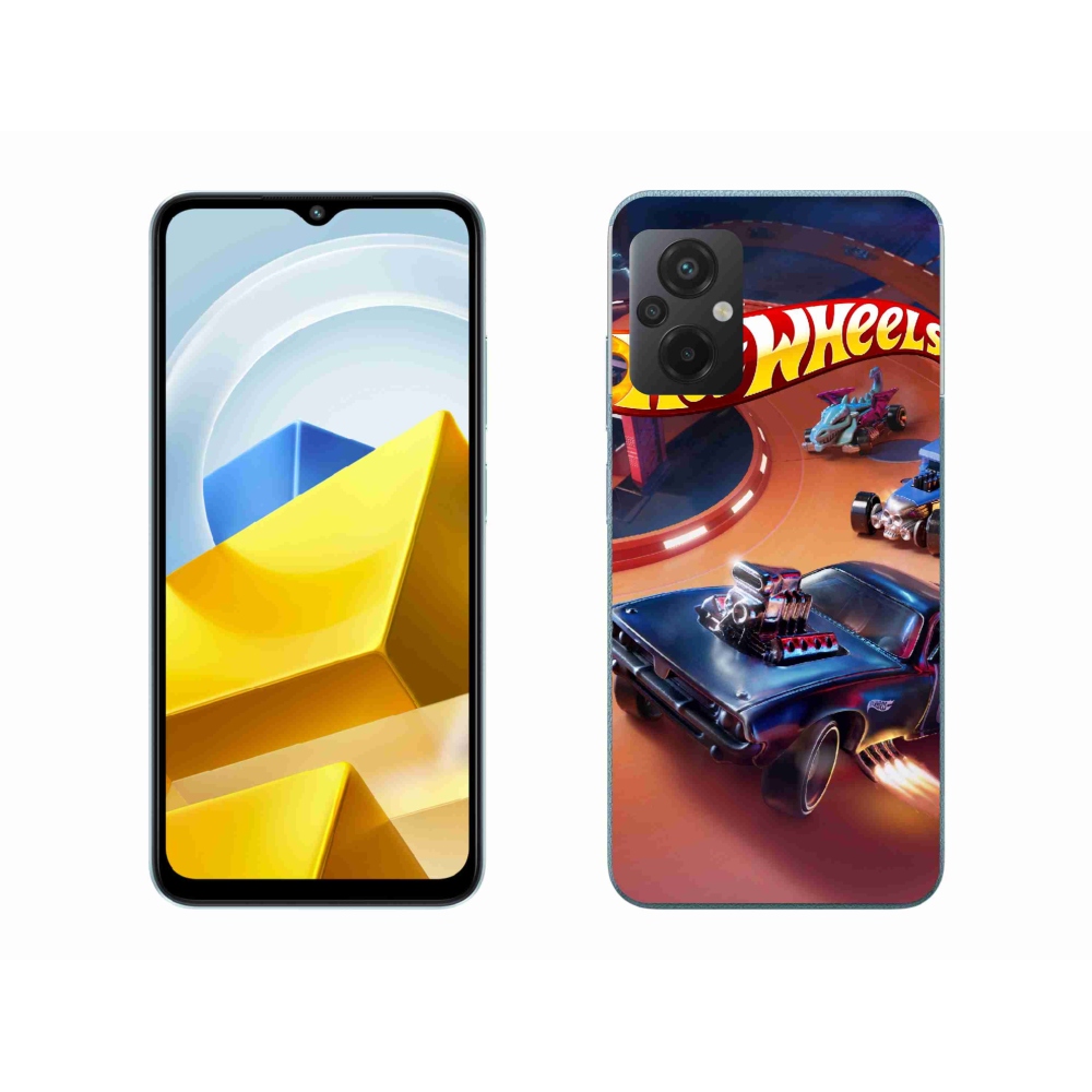 Gélový kryt mmCase na Xiaomi Poco M5 4G - hot wheels