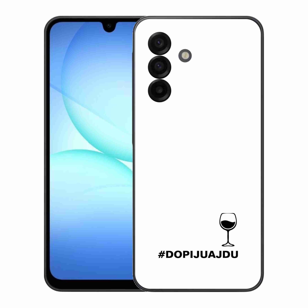Gélový kryt mmCase na Samsung Galaxy A17 4G/5G - vínny motív biele pozadie