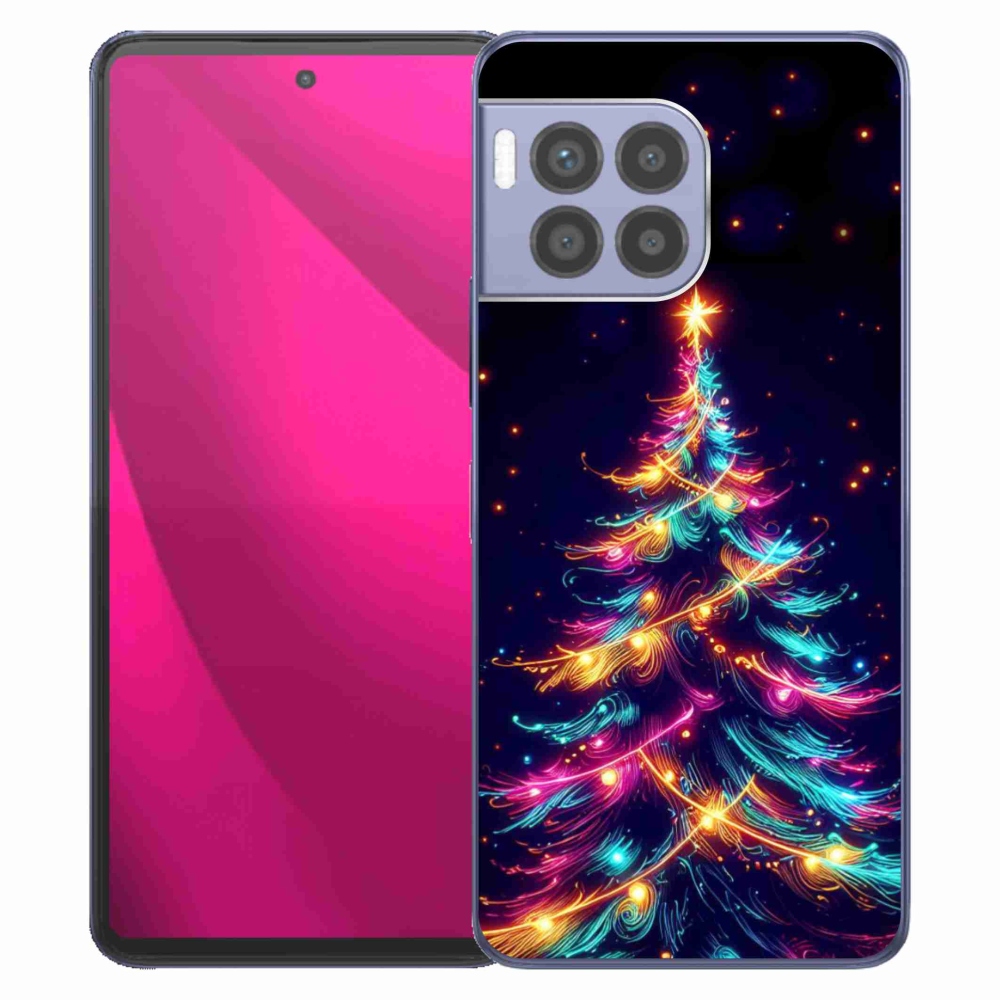 Gélový kryt mmCase na T-Mobile T Phone 2 Pro - neónový vianočný stromček