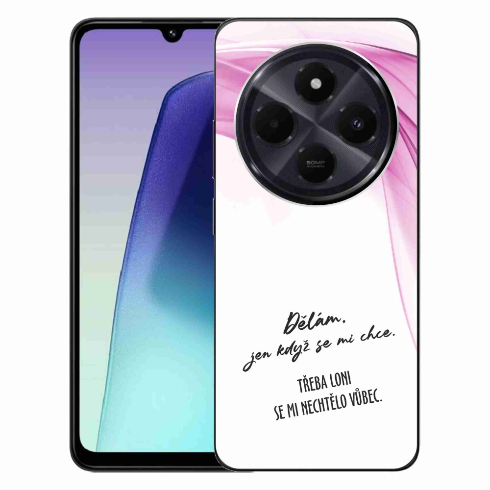 Gélový kryt mmCase na Xiaomi Redmi 14C/Poco C75 - vtipný text 12 biele pozadie