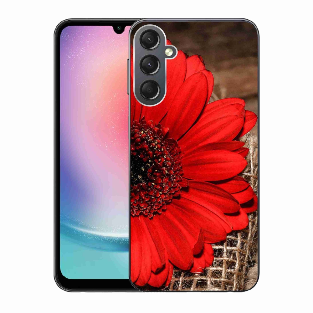 Gélový kryt mmCase na Samsung Galaxy A24 - gerbera