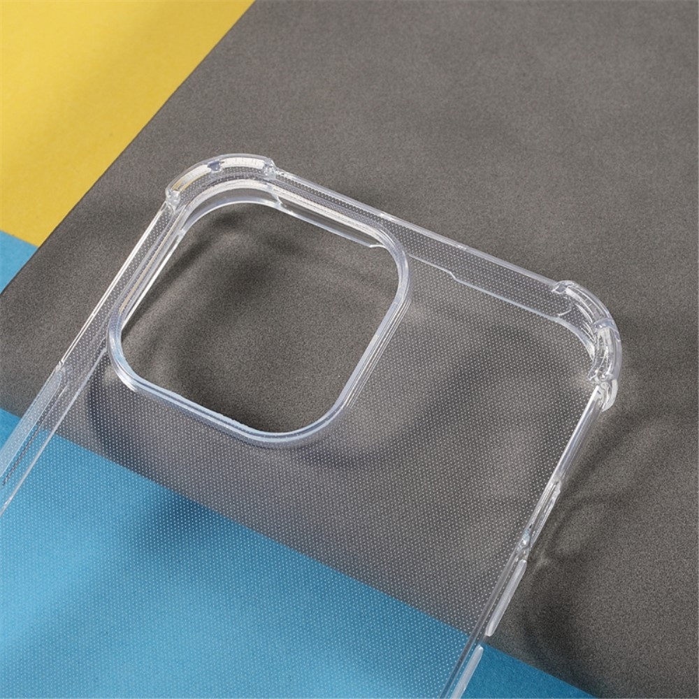Gélový obal so zosilnenými rohmi na iPhone 15 Pro Max - priehľadný