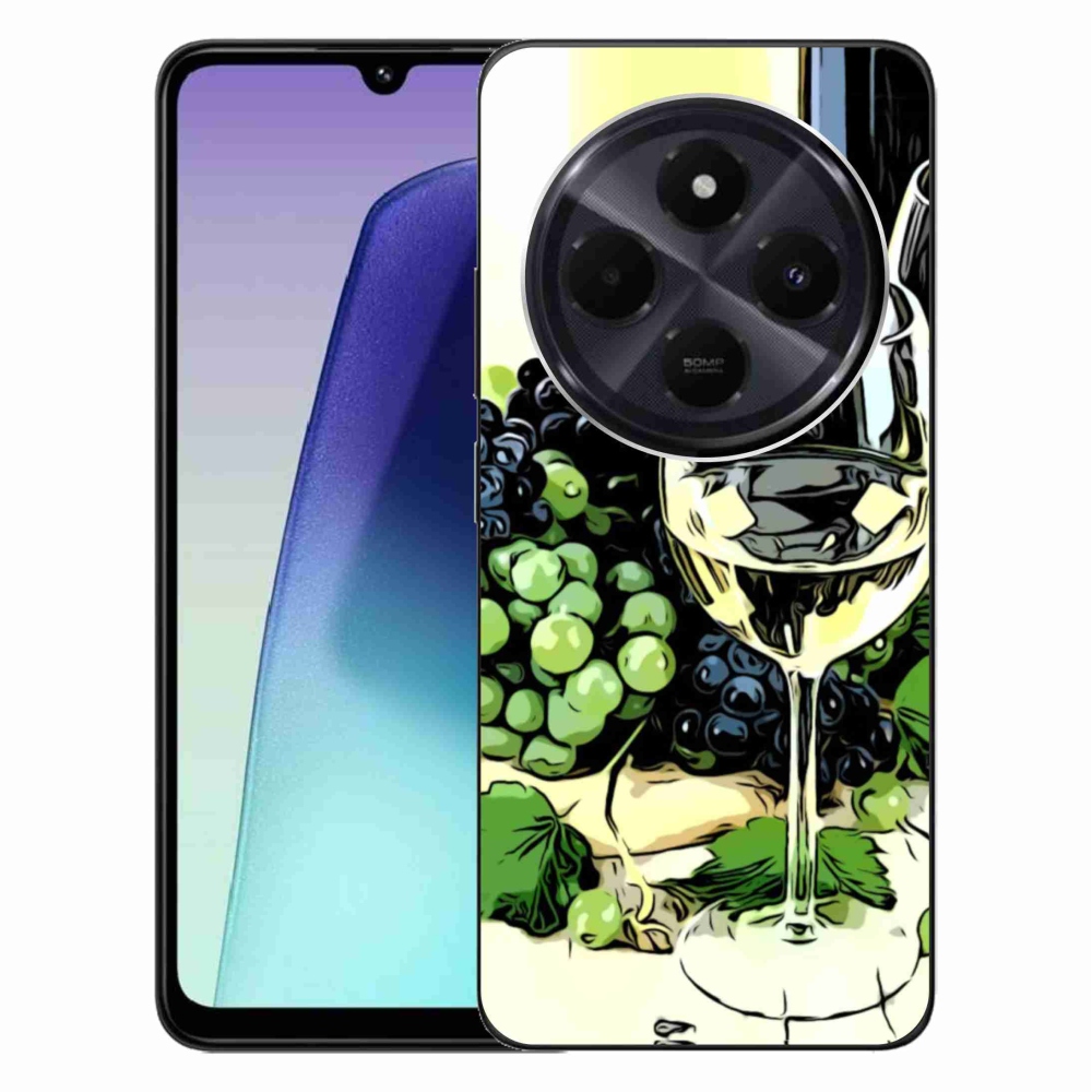 Gélový kryt mmCase na Xiaomi Redmi 14C/Poco C75 - pohár vína