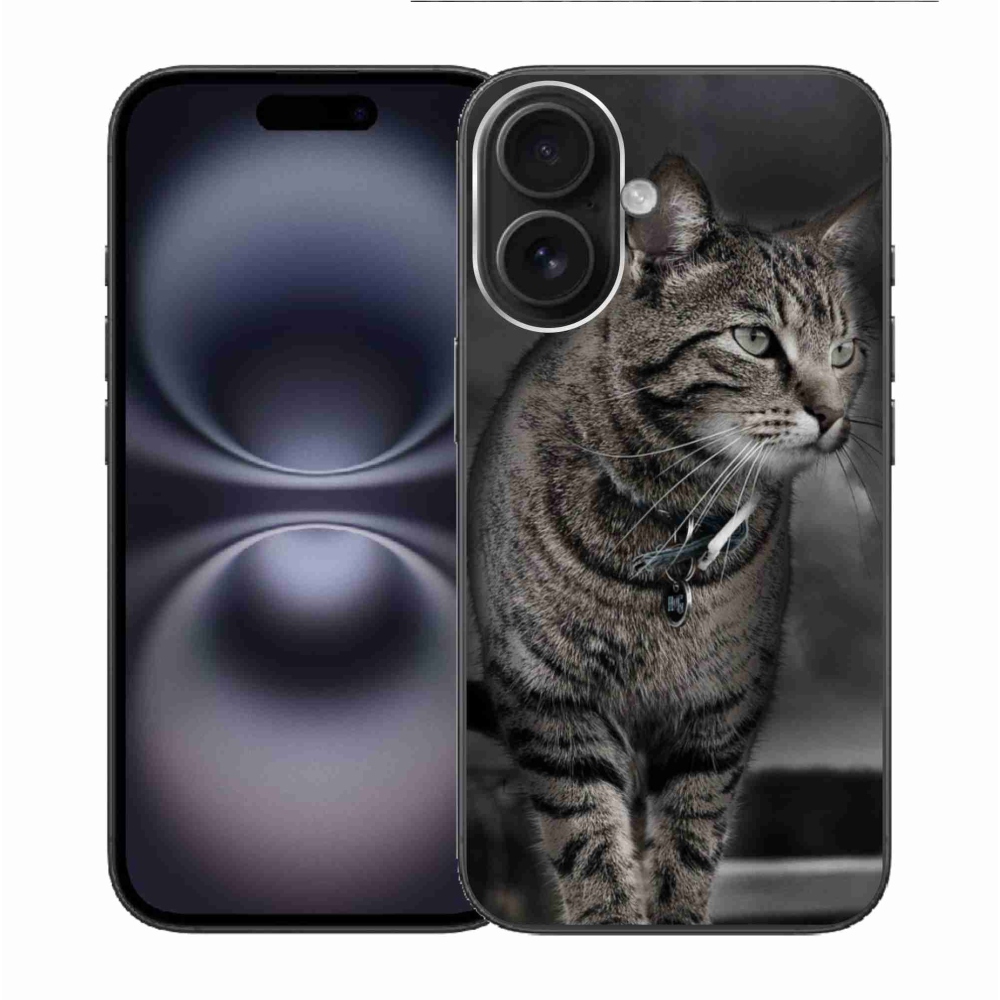 Gélový kryt mmCase na iPhone 16 - mačka