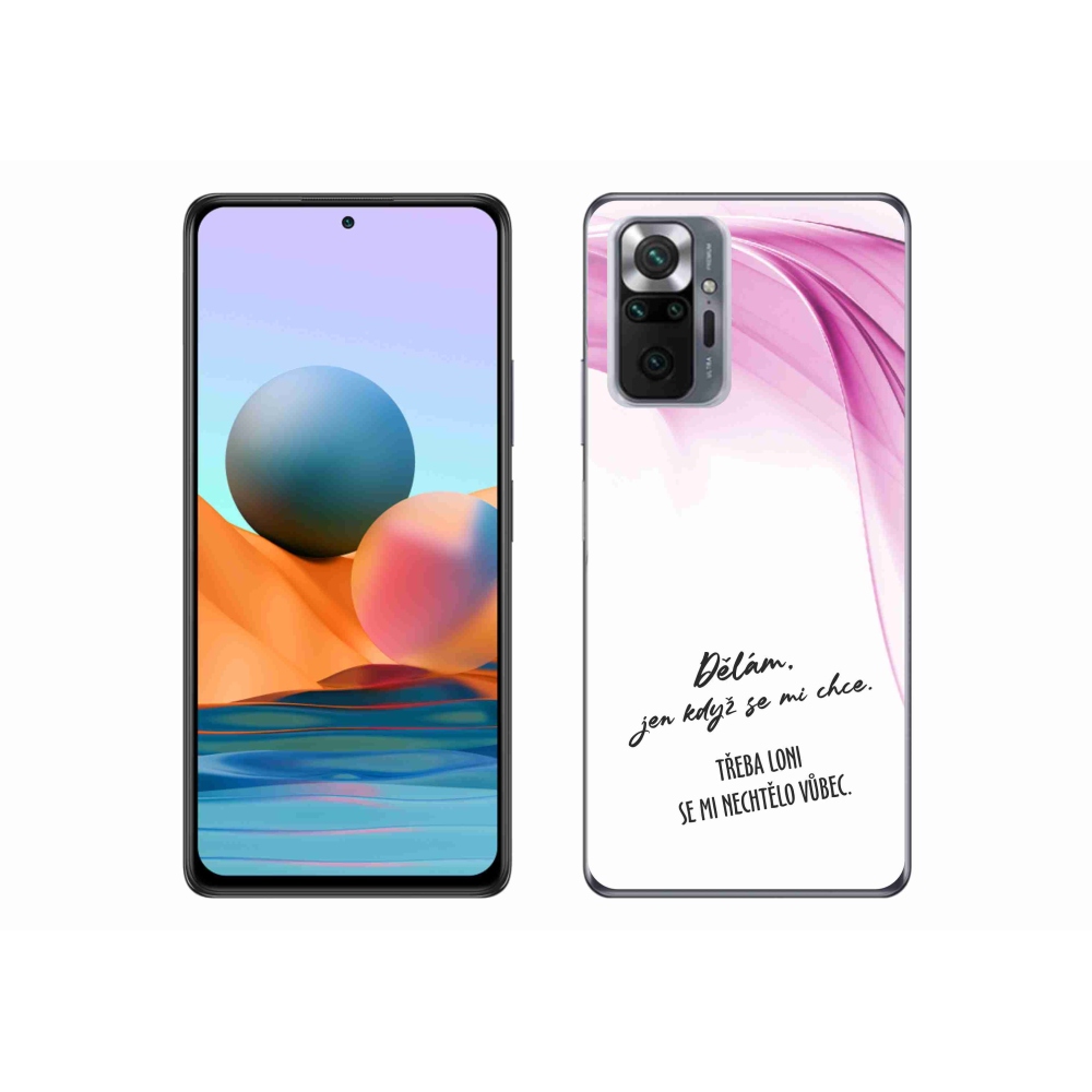 Gélový kryt mmCase na Xiaomi Redmi Note 10 Pro - vtipný text 12 biele pozadie