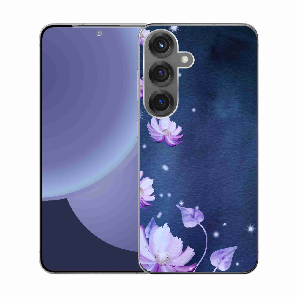 Gélový kryt mmCase na Samsung Galaxy S25 - padajúce kvety