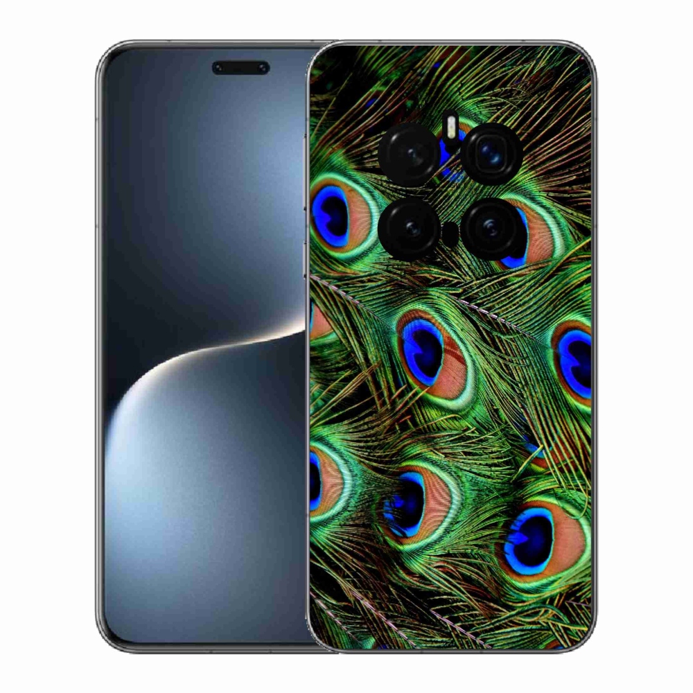 Gélový kryt mmCase na Honor Magic 7 Pro 5G - pávie perie