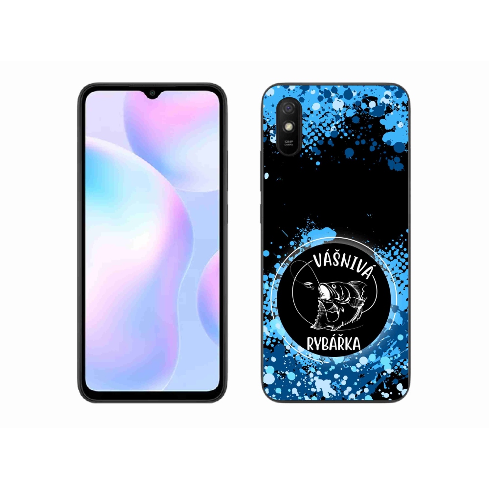 Gélový kryt mmCase na Xiaomi Redmi 9AT - vášnivá rybárka čierne pozadie