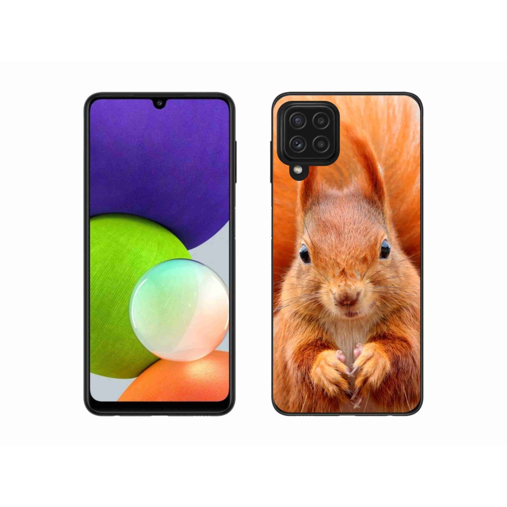 Gélový kryt mmCase na Samsung Galaxy A22 4G - veverička