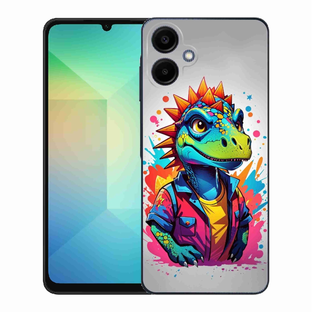 Gélový kryt mmCase na Samsung Galaxy A06 4G - farebný dinosaurus