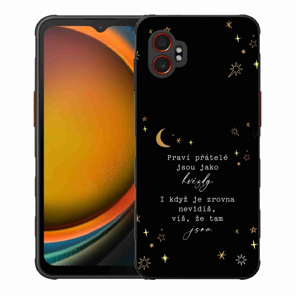 Gélový kryt mmCase na Samsung Galaxy Xcover 7 Pro - citát 6 čierne pozadie