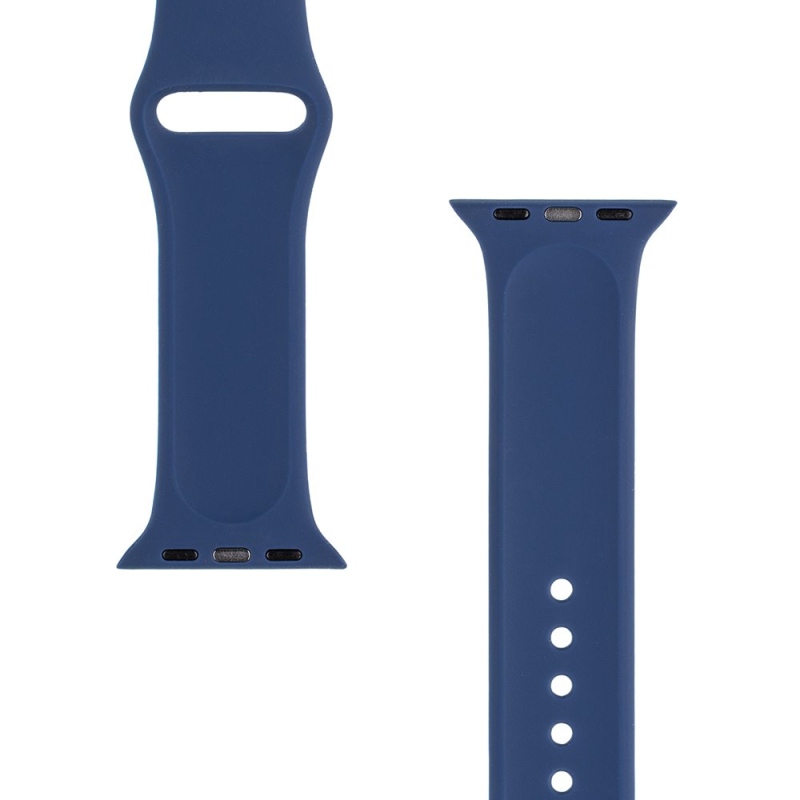 Tactical 837 Silikónový Remienok pre Apple Watch 1/2/3/4/5/6/7/8/9/SE 38/40/41mm Navy Blue