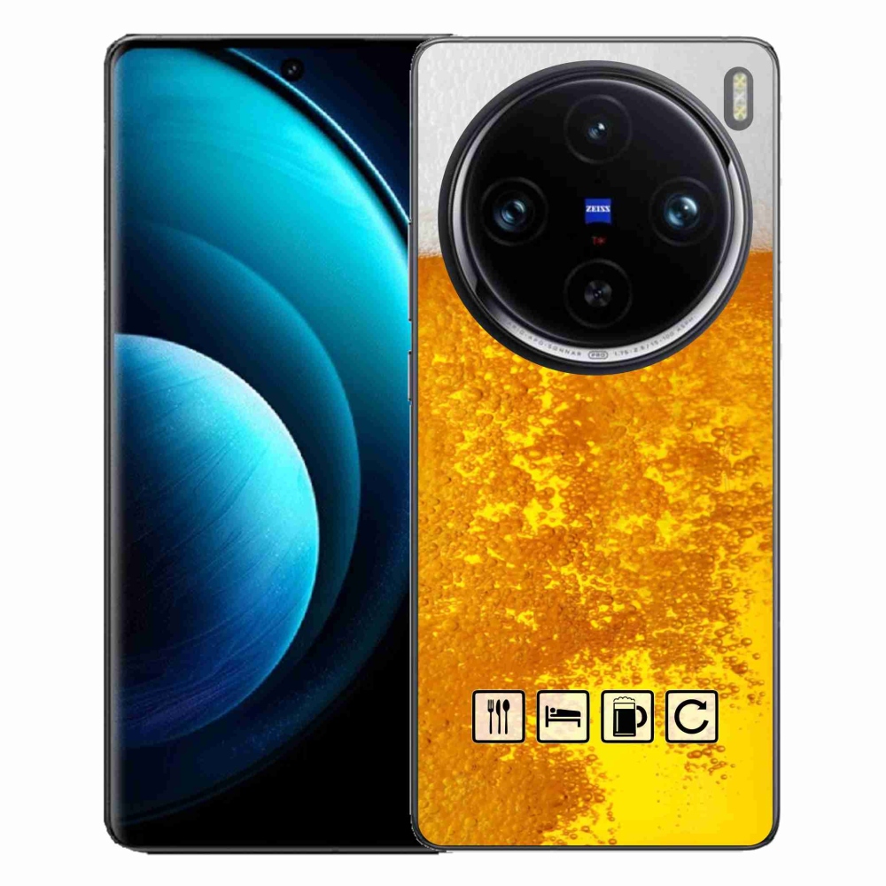 Gélový kryt mmCase na Vivo X100 Pro 5G - pivný motív 3