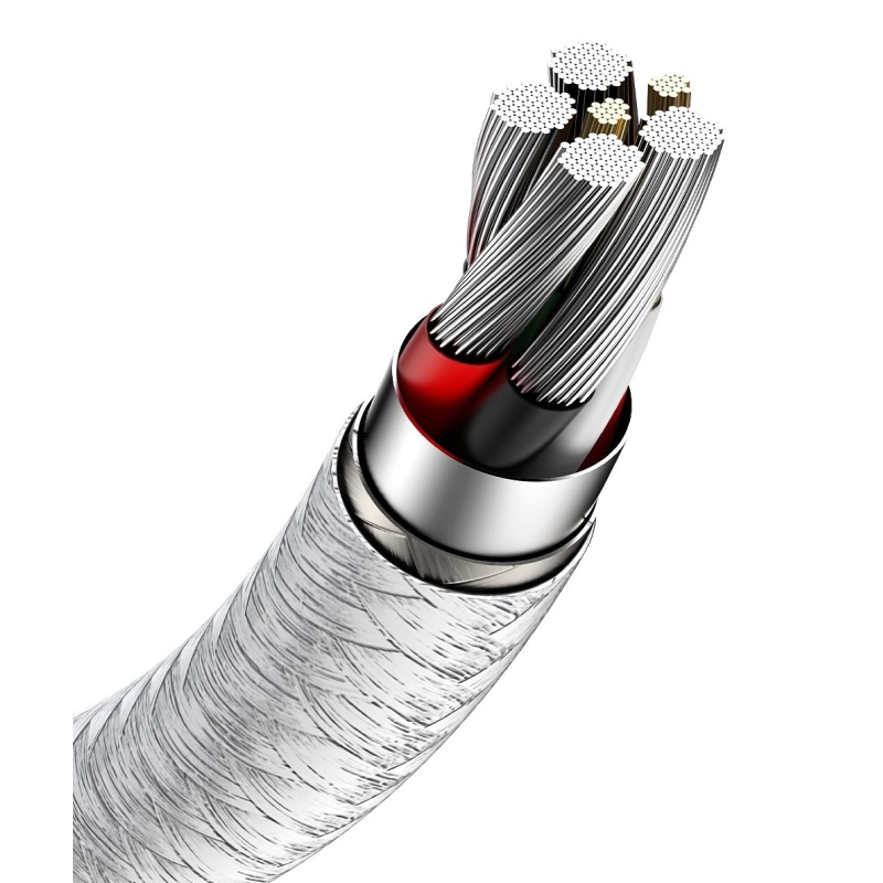 Baseus Cafule Metal Series Dátový Kábel USB-USB-C 66W 1m White