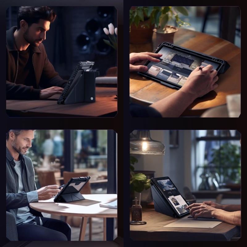 Nillkin Bumper PRO Protective Stand Case Multi-angle pre Samsung Galaxy Tab S10 FE Black