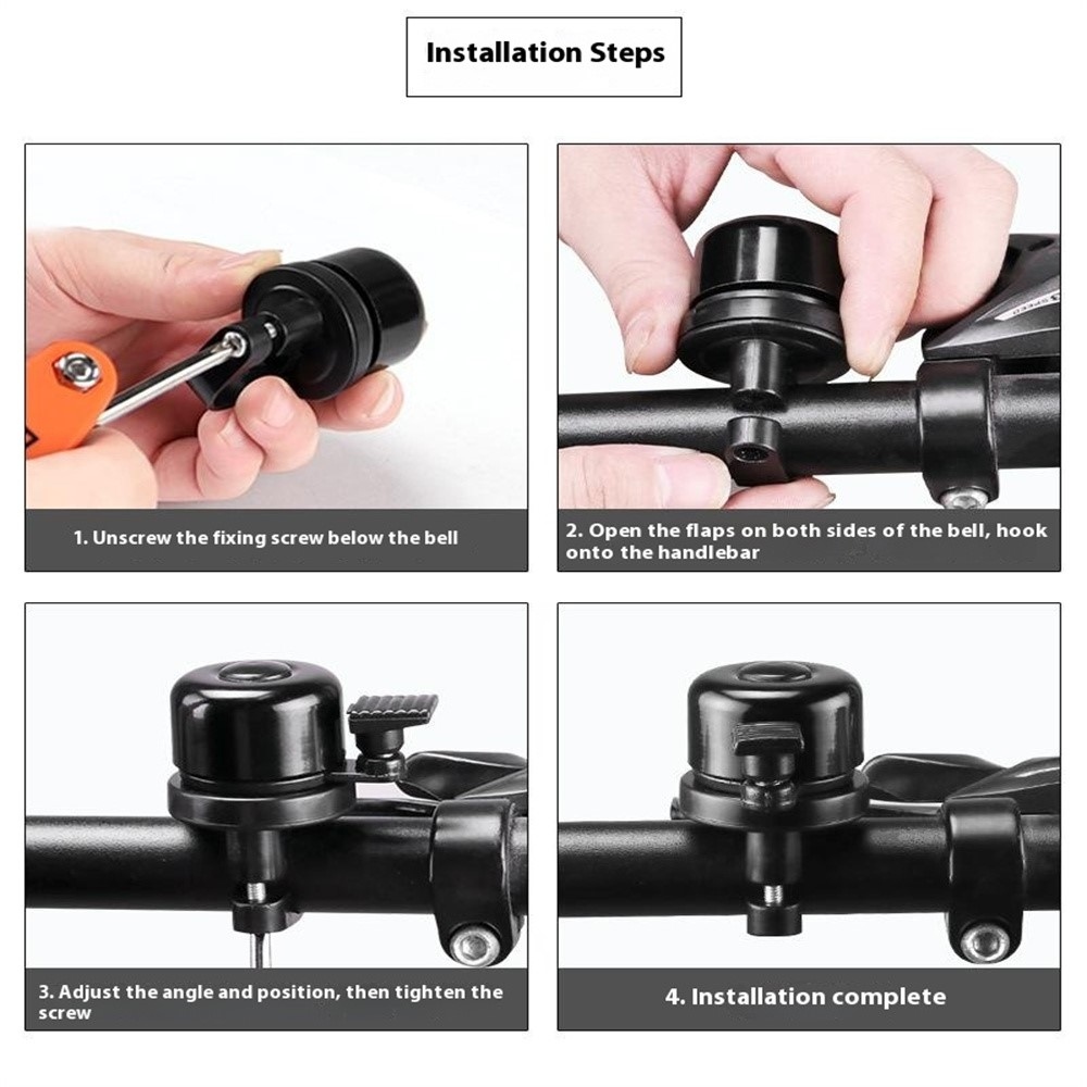 Cyklistický zvonček s integrovaným držiakom pre AirTag proti krádeži