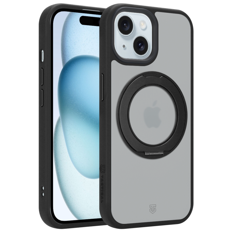 Taktické puzdro MagForce Hyperstand pre Apple iPhone 15 v farbe Asphalt