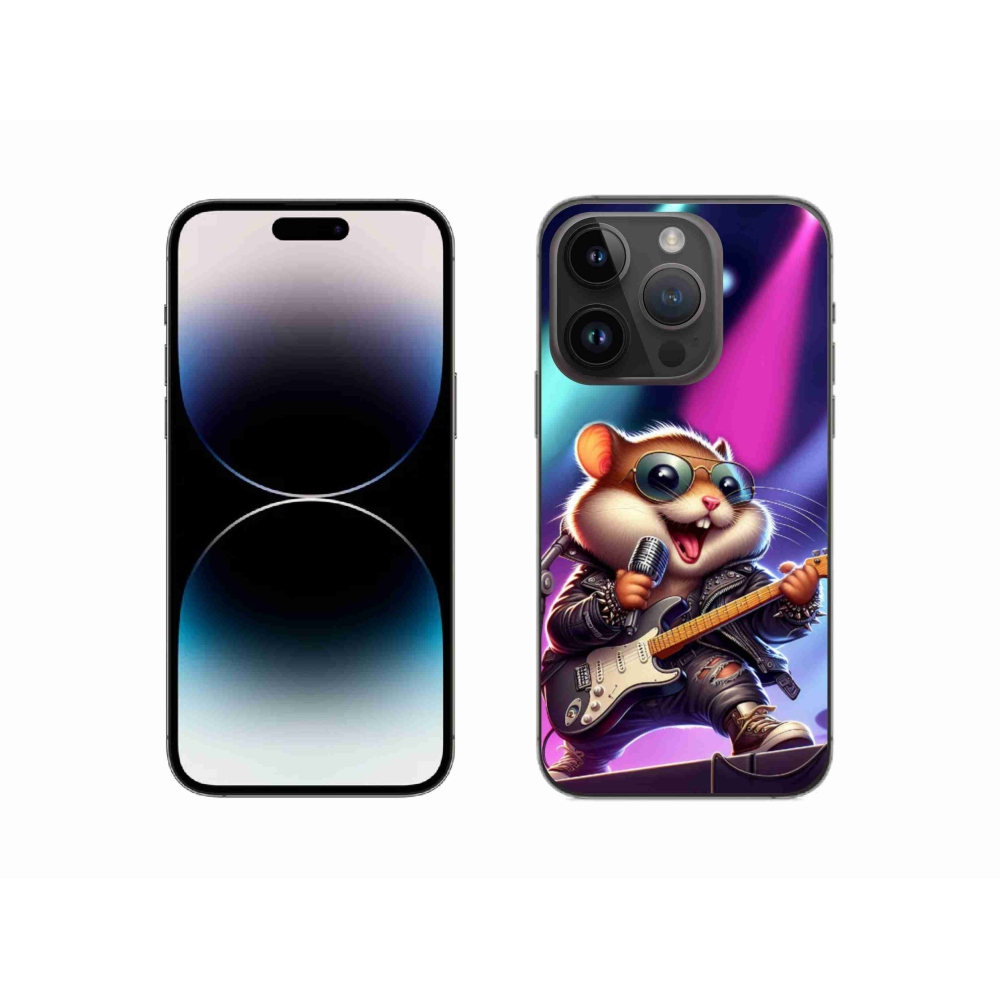 Gélový kryt mmCase na iPhone 14 Pro 6.1 - škrečok rocker