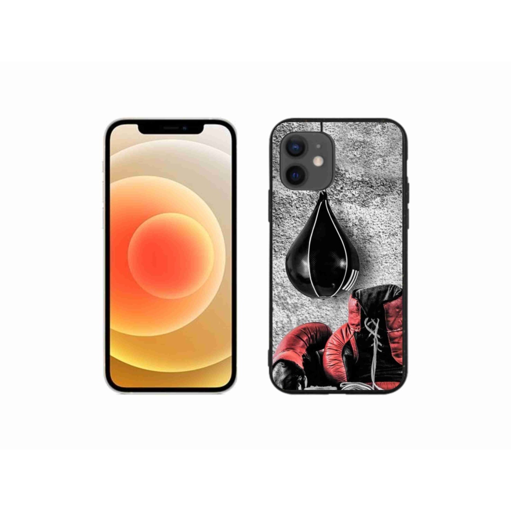Gélový kryt mmCase na iPhone 12 mini - boxovacie vrece a rukavice
