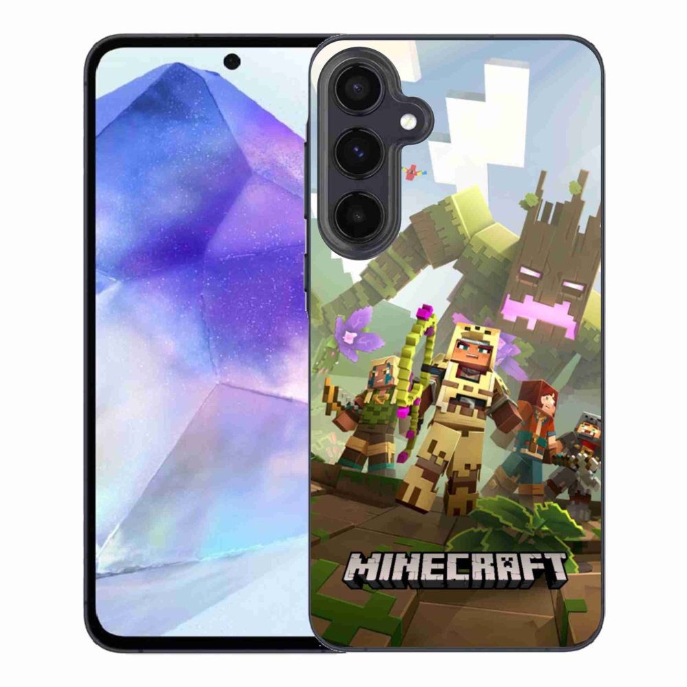 Gélový kryt mmCase na Samsung Galaxy A55 5G - minecraft 1