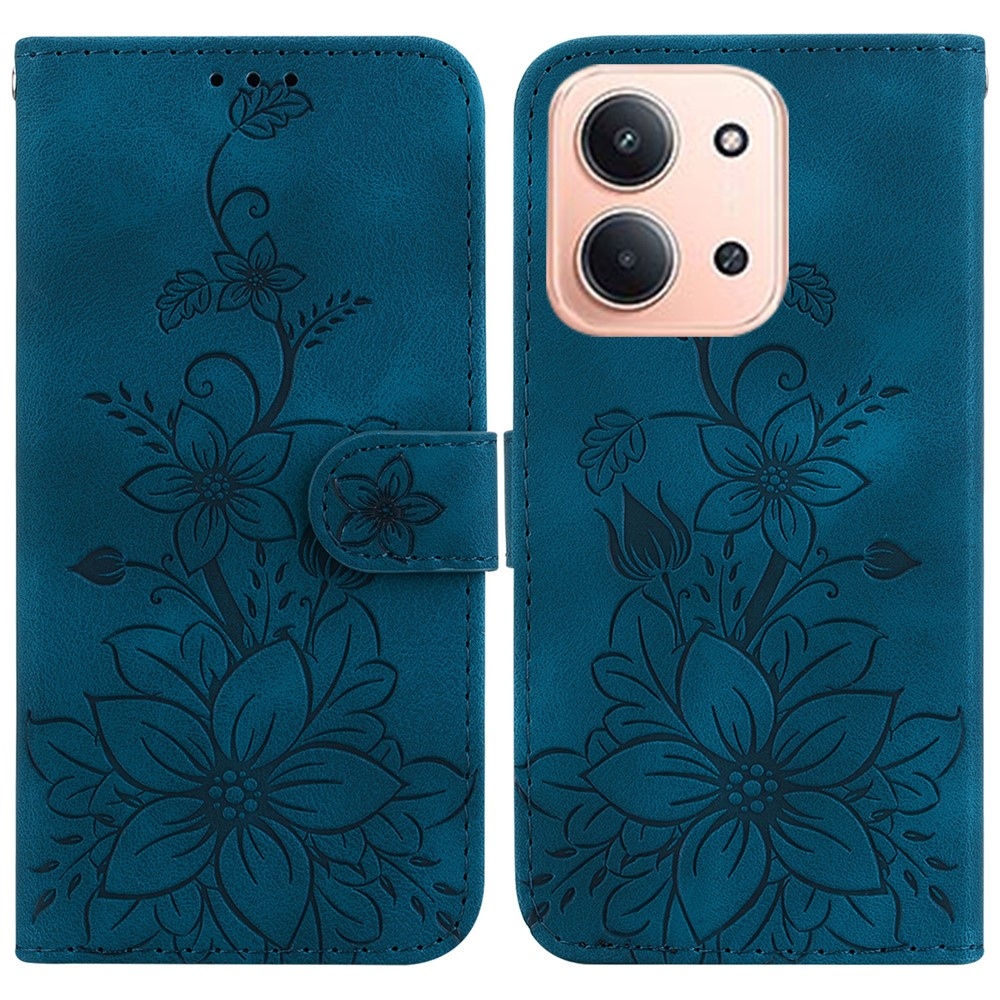 Lily knižkové púzdro na Xiaomi Redmi 15C 4G/5G (173mm) - tmavomodré