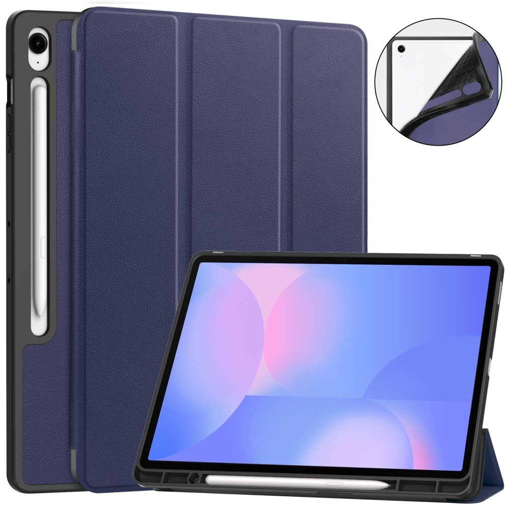 Casy inteligentné zatváracie púzdro na Samsung Galaxy Tab S10 FE+ - tmavomodré