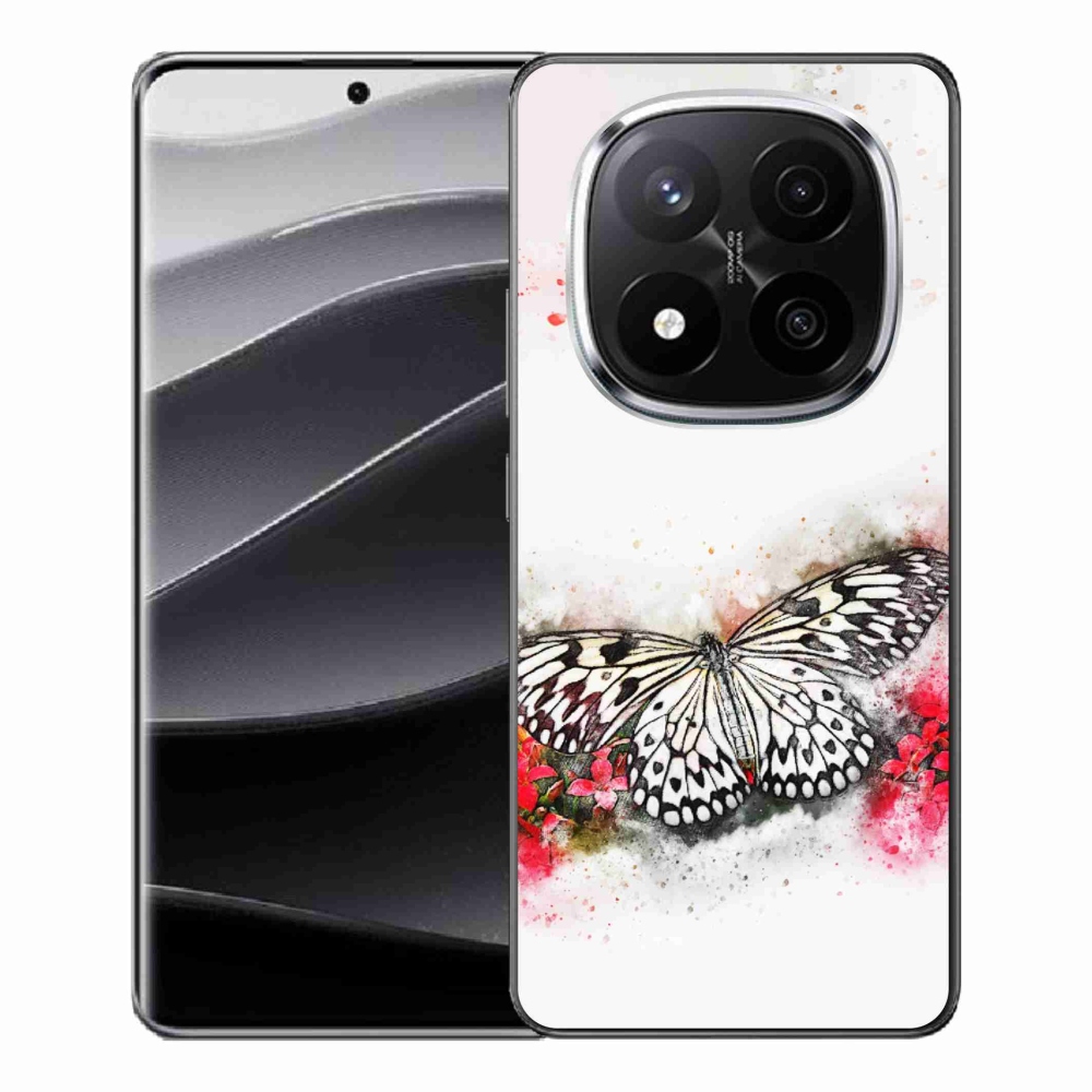Gélový kryt mmCase na Xiaomi Redmi Note 14 Pro+ 5G - čiernobiely motýľ