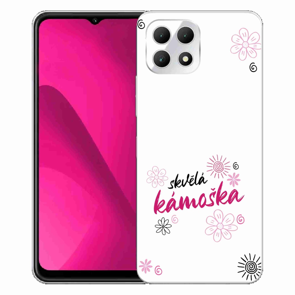 Gélový kryt mmCase na T-Mobile T Phone 2 - skvelá kamoška biele pozadie