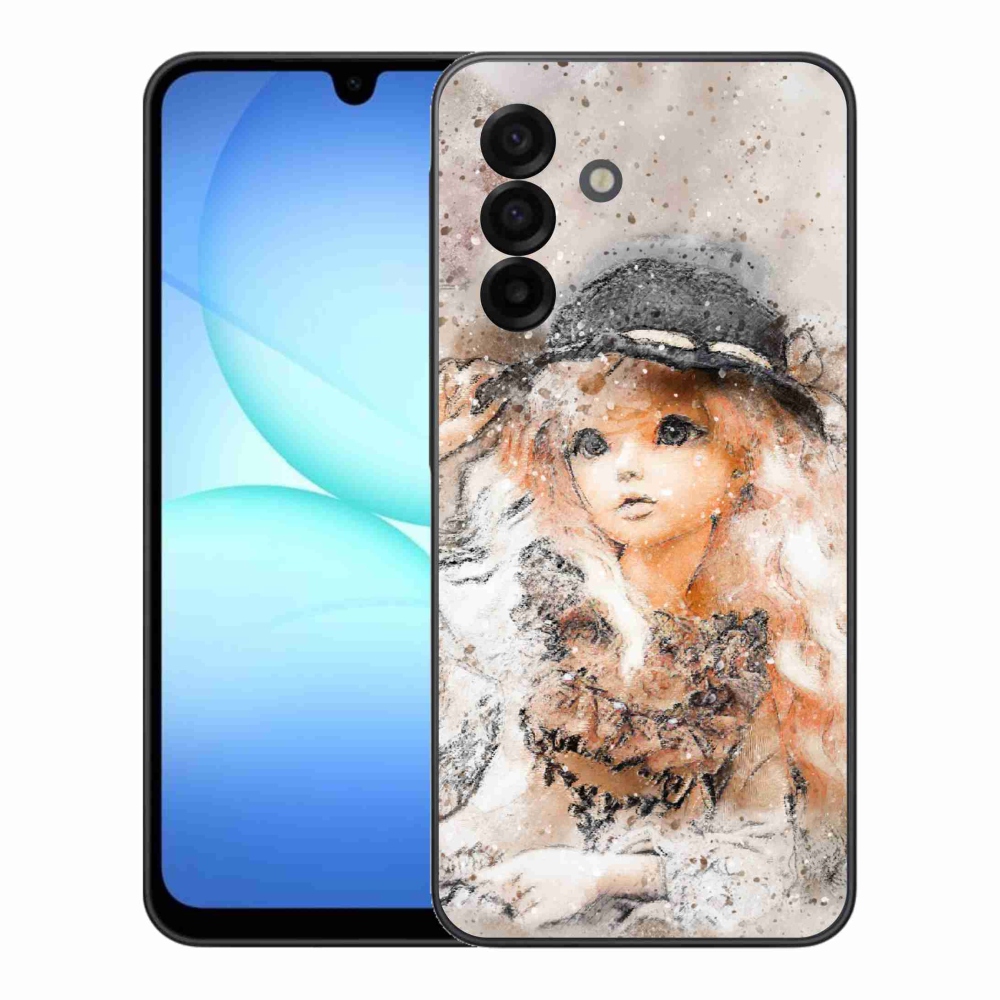 Gélový kryt mmCase na Samsung Galaxy A17 4G/5G - dievčatko s klobúkom