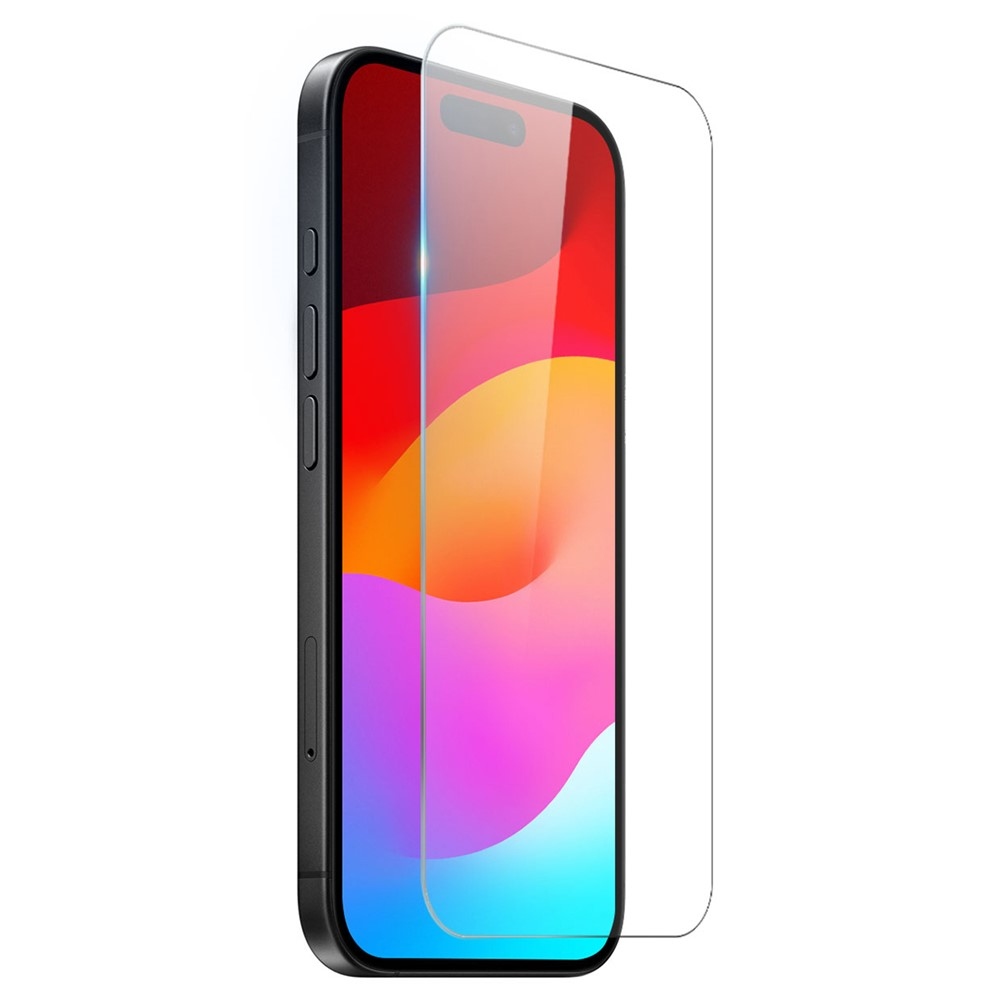 NORTHJO priehľadný gélový obal + tvrdené sklo na iPhone 17 Air - priehľadný