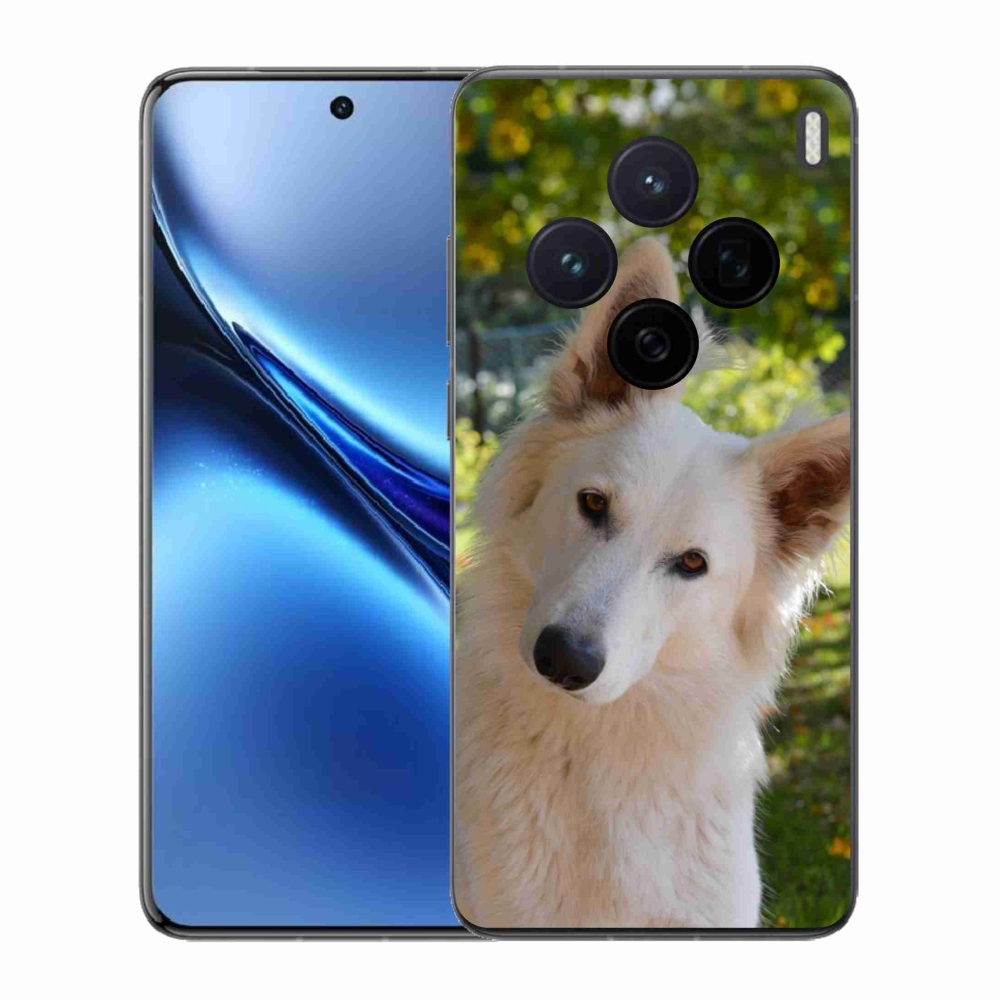 Gélový kryt mmCase na Vivo X200 5G - biely švajčiarsky ovčiak 1