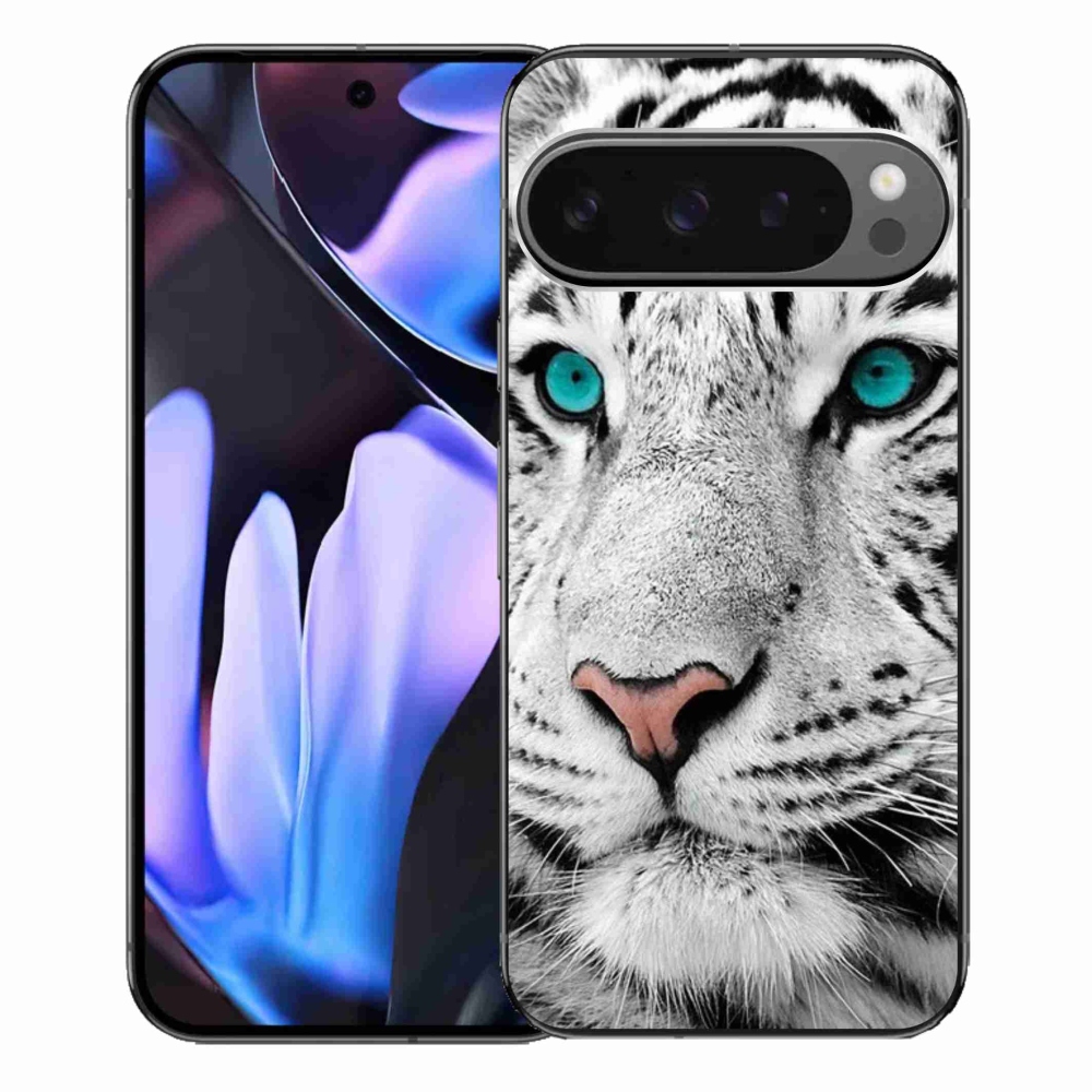 Gélový kryt mmCase na Google Pixel 9 Pro XL - biely tiger