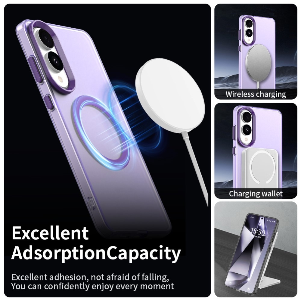 Candy gélový obal s MagSafe na Samsung Galaxy S25 Edge - fialový