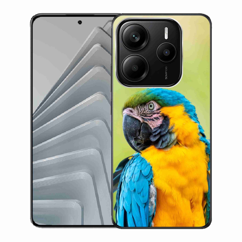 Gélový kryt mmCase na Xiaomi Redmi Note 14 5G - papoušek ara 2