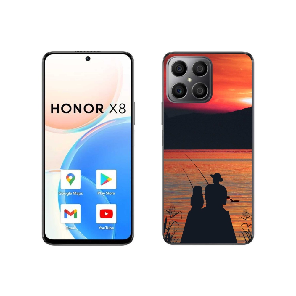 Gélový kryt mmCase na Honor X8 4G - rybárčenie 3