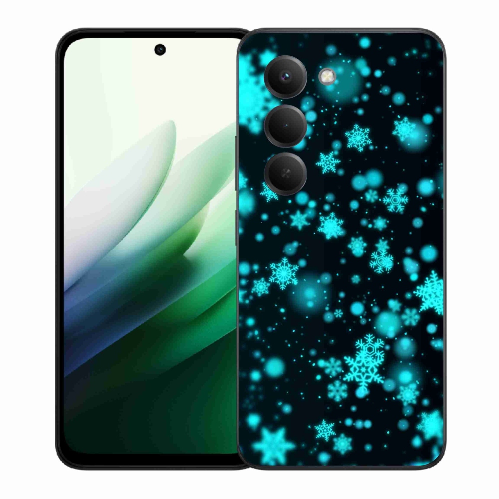 Gélový kryt mmCase na Xiaomi Redmi 15 5G (169mm) - snehové vločky 1