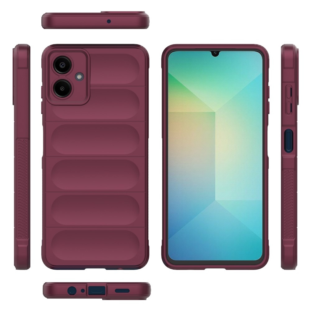 Rugg odolný gélový obal na Samsung Galaxy A06 4G - vínový