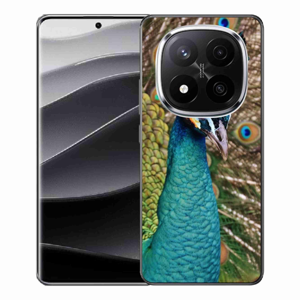 Gélový kryt mmCase na Xiaomi Redmi Note 14 Pro+ 5G - páv