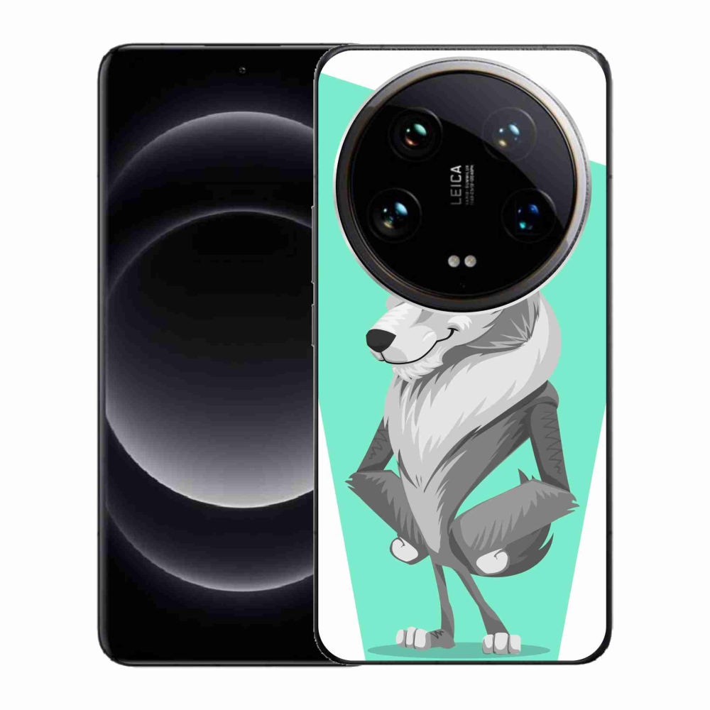 Gélový kryt mmCase na Xiaomi 14 Ultra - kreslený vlk