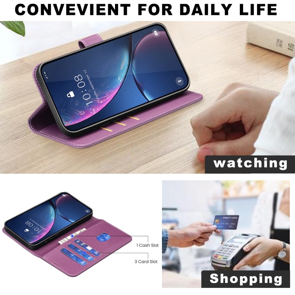 BNF knižkové púzdro na Samsung Galaxy Xcover 7 Pro - tmavofialové